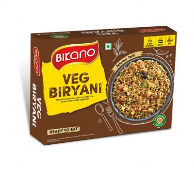 Готовое Индийское Блюдо Рис с Овощами Травами и Специями Veg Biryani Bikano 375 г 