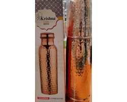 Медная Бутылка со Стаканом Copper Bottle 950 мл Hammered