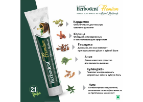 Зубная Паста Хербодент Премиум Premium Herbodent 100г Dr. Jaikaran