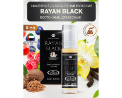Al Rehab Мужской Rayan Black Масляные Духи Ролик 6мл
