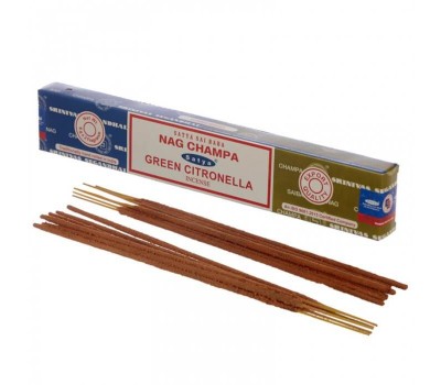 Благовония Green Citronella Nag Champa 16 г Satya 