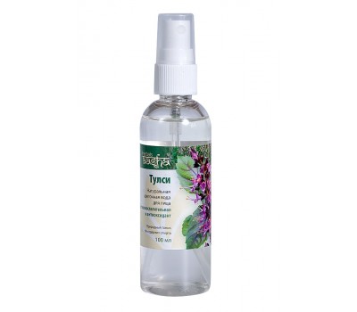 Натуральная цветочная вода для лица Тулси противоспалительная и антиоксидант, Ааша Хербалс 100мл