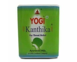 Yogi Kanthika Йоги Кантика  от ангины, боли в горле и для свежего дыхания, 70 гранул