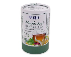 Травяной чай тонизирующий и без кофеина  Мадхукари (Madhukari Herbal Tea) Шри Шри, Sri Sri Tattva 100 г