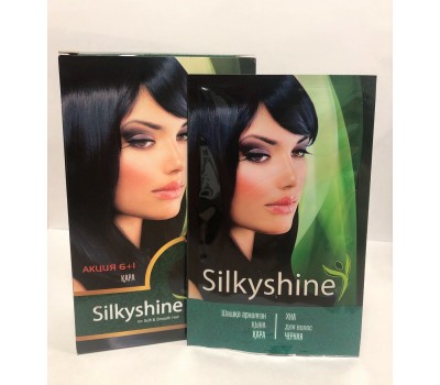 Хна для окрашивания волос SilkyShine Henna Черная, 1 пакетик 10г