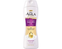 Шампунь для Тонких и Ослабленных Волос Aмлa Лечебное Масло+Кератин Dabur 400 мл