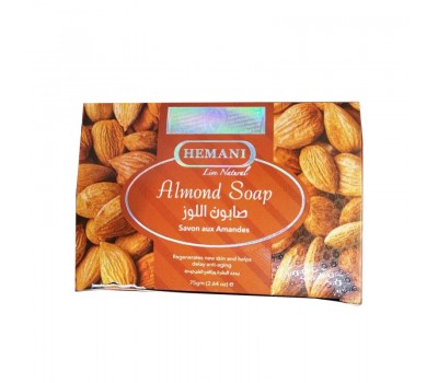 Мыло Миндальное Almond Soap, 75гр Hemani