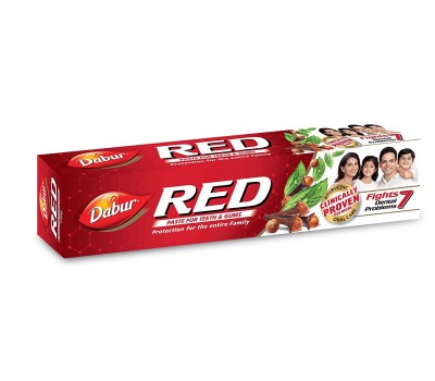 Зубная паста RED Рэд аюрведическая, Dabur Индия 100г