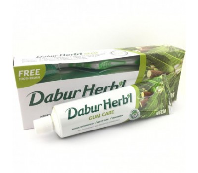 Зубная паста  Ним (Neem) + зубная щетка, Dabur Herbl  150 г