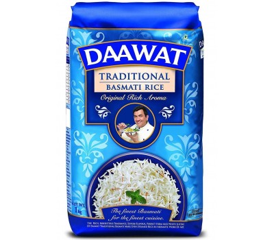 Рис Традиционный Басмати (Traditional Basmati Rice), 1кг Daawat