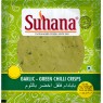 Лепешки из Муки Бобовых Папад с Чесноком и Чили Papad Garlic Green Chilli Crisps No.5 200г Suhana