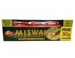 Зубная Паста Мисвак с Зубной Щеткой (Miswak Original), 120+50г Dabur