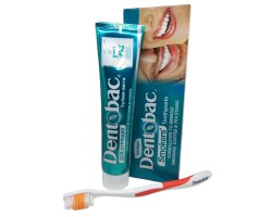 Зубная паста для курящих + зубная щетка, Dentobac  150 г
